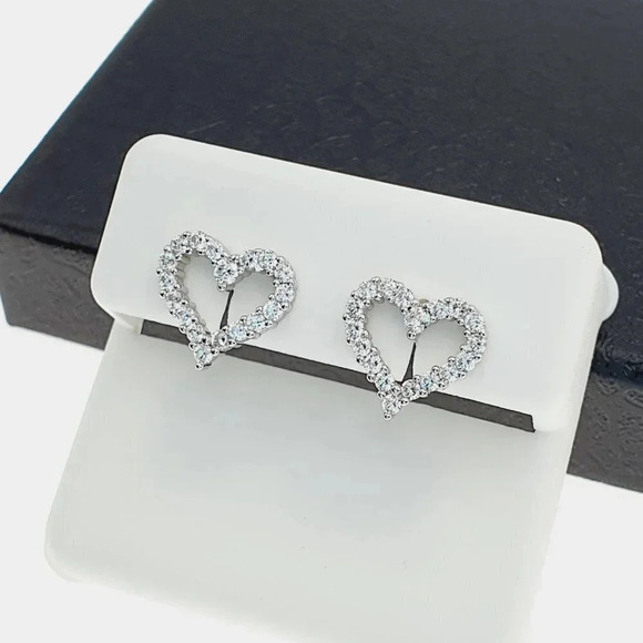 "925 sterling silver luxury CZ earrings for women/girls, Best for gift, RJUS2239 - Picture 5 of 11